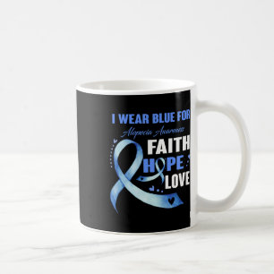 Taza De Café Usar Azul Para Los Regalos De Conciencia De Alopec