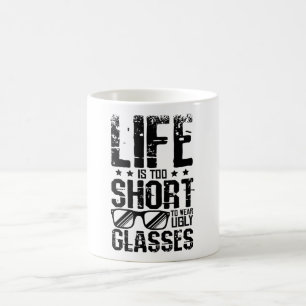 Taza De Café Usar gafas feas