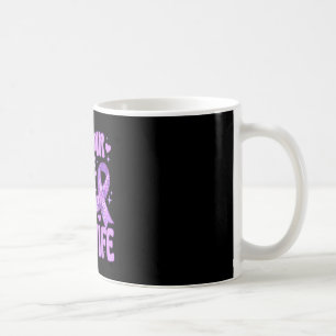 Taza De Café Usar morado por la conciencia del alzheimer de la