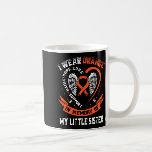 Taza De Café Usar Naranja En Memoria De La Hermana Menor Leucem