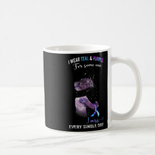 Taza De Café Usar Verde azulado Y Morado Para Prevenir El Suici