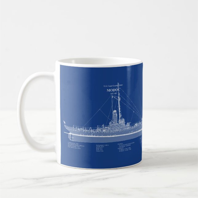Taza De Café USCG Cutter Modoc wpg-46 - ABD (Izquierda)