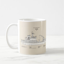 Taza De Café USCG Cutter Spar wlb-206 - SBD