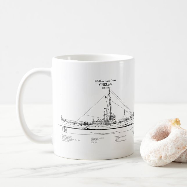 Taza De Café USCGC Chelan - SBD (Con donut)