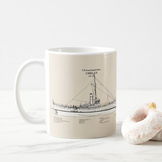 Taza De Café USCGC Chelan - SBD (Con donut)