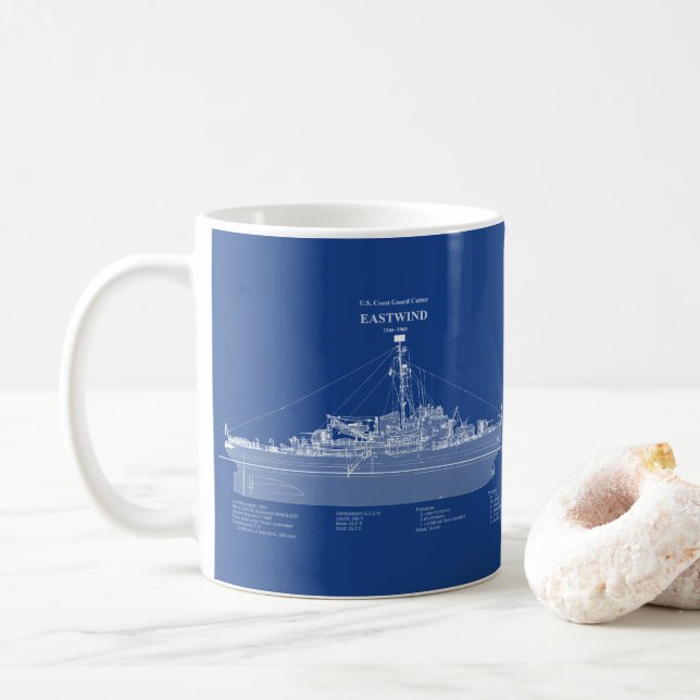 Taza De Café USCGC Eastwind wagb-279 - ABD (Con donut)