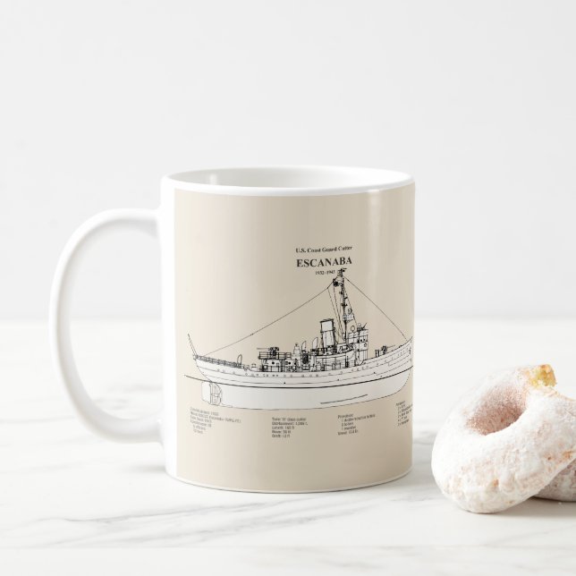 Taza De Café USCGC Escanaba wpc-77 - SBD (Con donut)