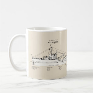 Taza De Café USCGT Evergreen wlb-295 - SBD