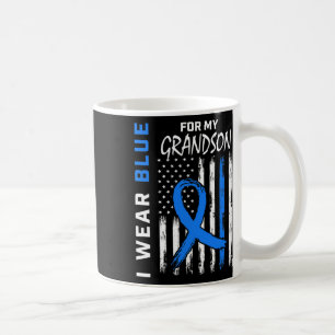 Taza De Café Usé Azul Para La Bandera De Sensibilización Sobre 