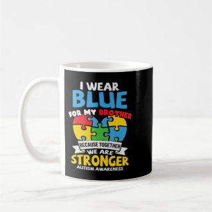 Taza De Café Uso Azul Para Concienciar Al Autismo Familias Que