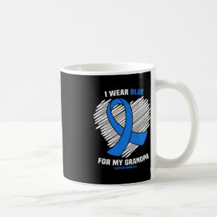 Taza De Café Uso Azul Para Concienciar Sobre Alopecia En Mi Abu