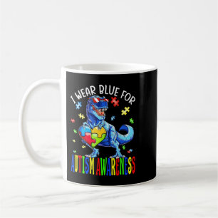 Taza De Café Uso Azul Para Concienciar Sobre El Autismo, Concie