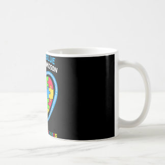 Taza De Café Uso Azul Para Concienciar Sobre El Autismo De Mi N