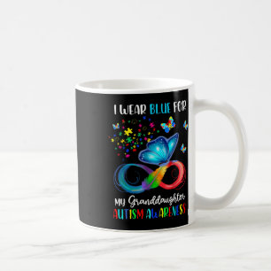 Taza De Café Uso Azul Para Mi Abuela Autismo Abuela Bu