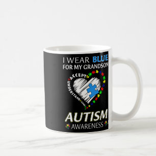 Taza De Café Uso Azul Para Mi Abuela Familia De Concienciación 