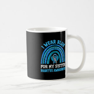 Taza De Café Uso Azul Para Mi Hermana Hermana Para Sensibilizar