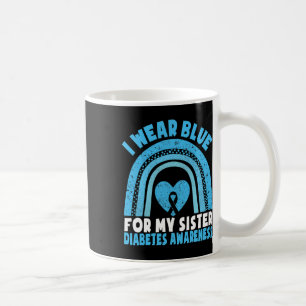 Taza De Café Uso Azul Para Mi Hermana Hermana Para Sensibilizar