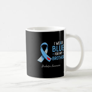 Taza De Café Uso Azul Para Mi Hermano Monto De Conciencia Sobre