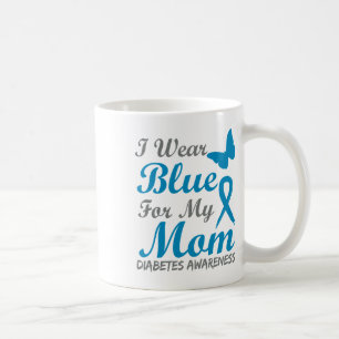 Taza De Café Uso Azul Para Mi Mamá Cinta De Sensibilización Sob