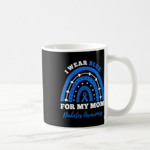 Taza De Café Uso Azul Para Mi Mamá T1d Tipo 1 Diabetes Awarene