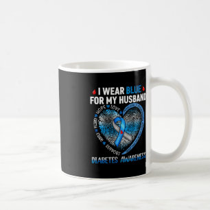 Taza De Café Uso Azul Para Mi Marido Diabetes Fami De Concienci