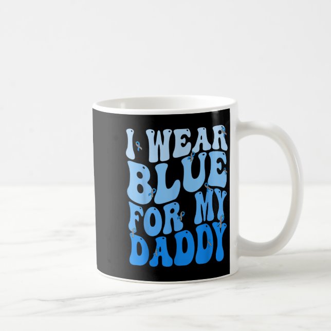 Taza De Café Uso Azul Para Mi Papi Cinta Azul Diabetes T1d (Derecha)