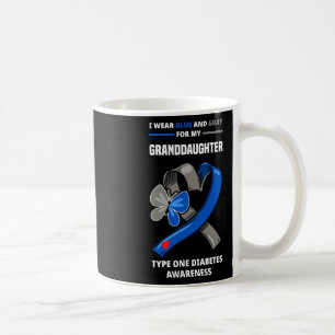 Taza De Café Uso Azul Y Gris Para Mi Nieta Tipo 1