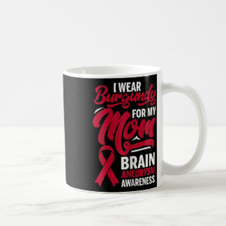 Taza De Café Uso Borgoña Por Mi Tía Awarene De Aneurysmo Cerebr