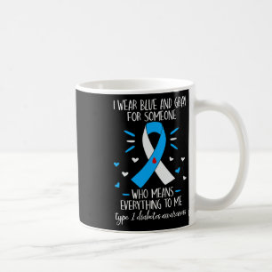 Taza De Café Uso Dia De Conciencia Sobre La Diabetes De Tipo 1 