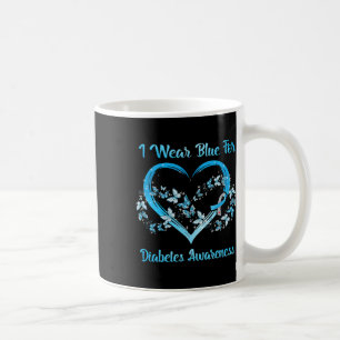 Taza De Café Uso el azul para la toma de conciencia sobre la di