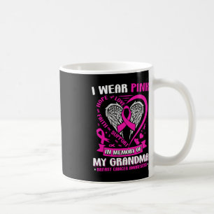 Taza De Café Uso El Rosa En Memoria Del Cáncer De Mama De Mi Ab