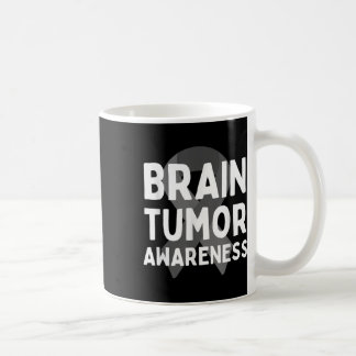 Taza De Café Uso Gris Para Concienciación Sobre Tumores Cerebra