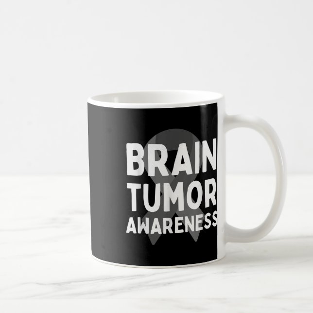 Taza De Café Uso Gris Para Concienciación Sobre Tumores Cerebra (Derecha)