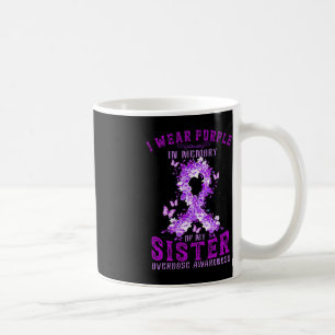 Taza De Café Uso Morado En Memoria De La Sobredosis De Mi Herma