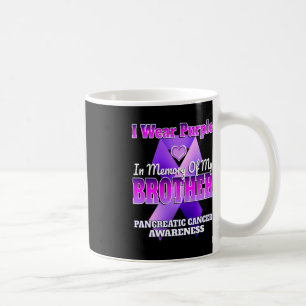 Taza De Café Uso Morado En Memoria De Mi Hermano Pancreático C