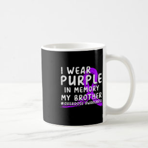 Taza De Café Uso Morado En Memoria De Mi Hermano - Sobredosis A