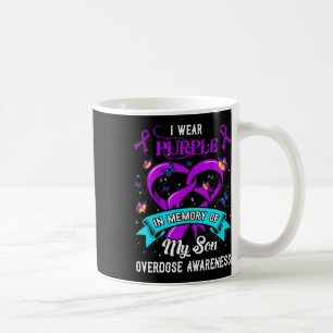 Taza De Café Uso Morado En Memoria De Mi Hijo Con Awarene A Sob