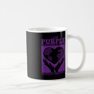 Taza De Café Uso Morado En Memoria De Mi Hijo - Sobredosis Cons