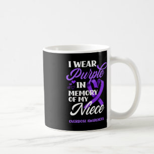 Taza De Café Uso Morado En Memoria De Mi Sobredosis De Niña Con
