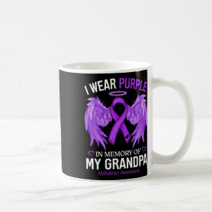 Taza De Café Uso Morado En Memoria Del Abuelo Heimerheimer Aw