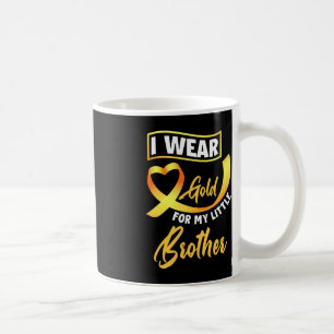 Taza De Café Uso Oro Para El Cáncer Infantil De Mi Hermano Pequ