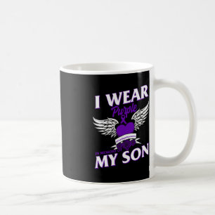 Taza De Café Uso Purpleei En Memoria De Mi Hijo Con Sobredosis