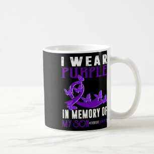 Taza De Café Uso Purpleni En Memoria De Mi Hijo Con Sobredosis