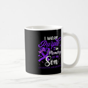 Taza De Café Uso Púrpura En Memoria De Mi Hijo Adquirido Por So