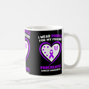 Taza De Café Uso Púrpura Para Mi Amigo El Cáncer Pancreático