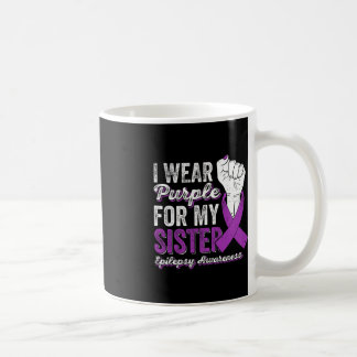 Taza De Café Uso Púrpura Para Mi Hermana Cinta Epilepsy Awaren