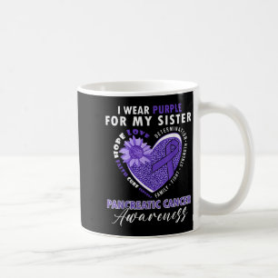 Taza De Café Uso Púrpura Para Mi Hermana El Cáncer Pancreático