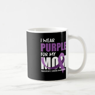 Taza De Café Uso Púrpura Para Mi Mamá Awarene Pancreático Del C