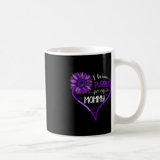 Taza De Café Uso Púrpura Para Mi Mami Epilepsia Awareness Sunf (Derecha)