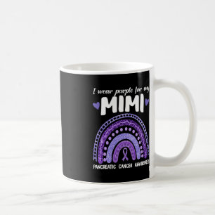 Taza De Café Uso Púrpura Para Mi Mimi Pancreatic Cancbo Rainbo